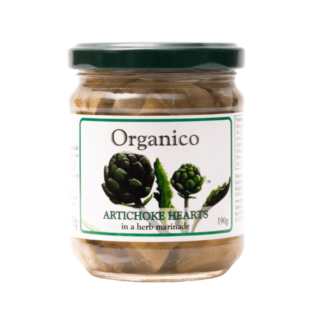 Buy Organico on Gourmet Rebels - Organic Artichoke Hearts In Herb Marinade (190g)