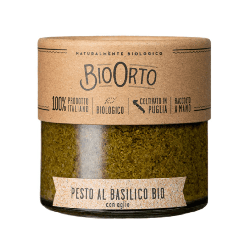 Buy Bio Orto on Gourmet Rebels - Organic Basil Pesto With Garlic (180g)