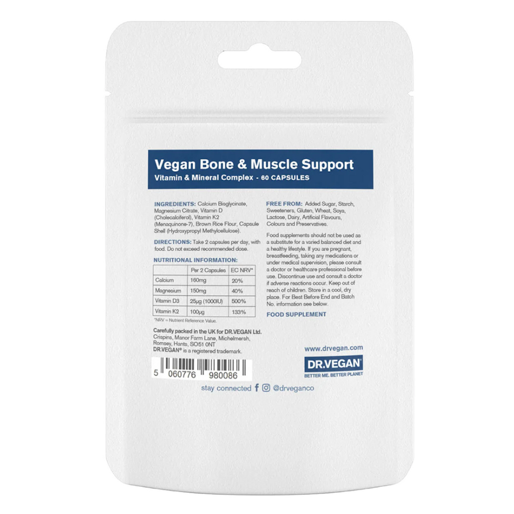 Buy DR.VEGAN® on Gourmet Rebels - Bone & Muscle Support (60 Caps)