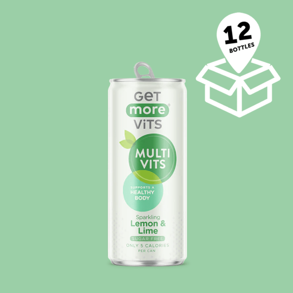 Buy Get More Vits on Gourmet Rebels - Sparkling Lemon & Lime Flavor Vitamin Drink (Case Of 12 Cans)