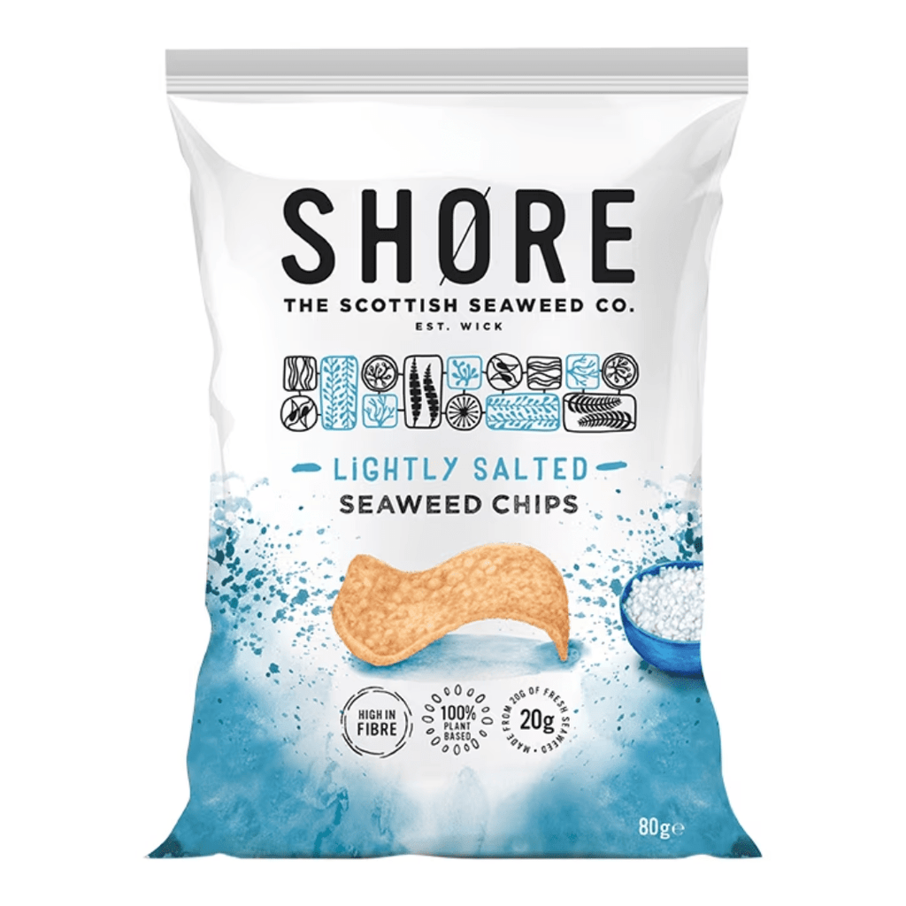Buy SHORE on Gourmet Rebels - Sea Salt Flavour Seaweed Chips Sharing Bag (80g)