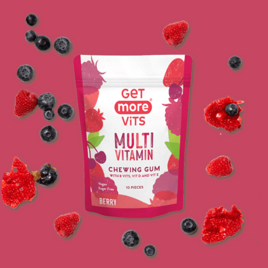 Buy Get More Vits on Gourmet Rebels - Berry Flavor Multivitamin Chewing Gum (14.2g)