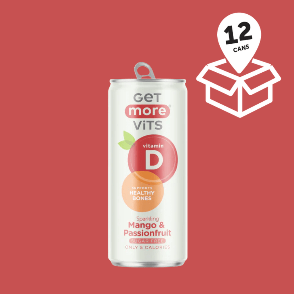 Buy Get More Vits on Gourmet Rebels - Mango & Passionfruit Flavor Vitamin Drink (Case Of 12 Cans)