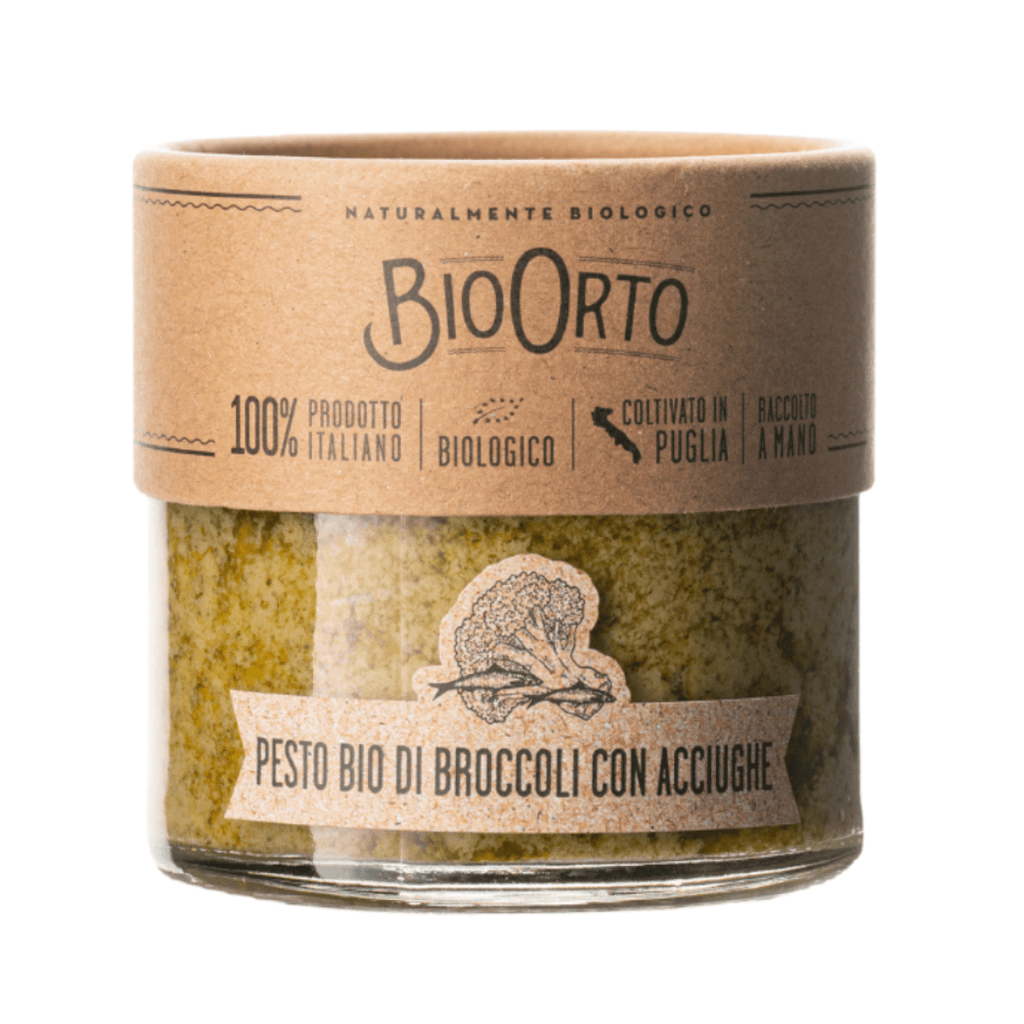 Buy Bio Orto on Gourmet Rebels - Organic Pesto Broccoli And Anchovy (180g)