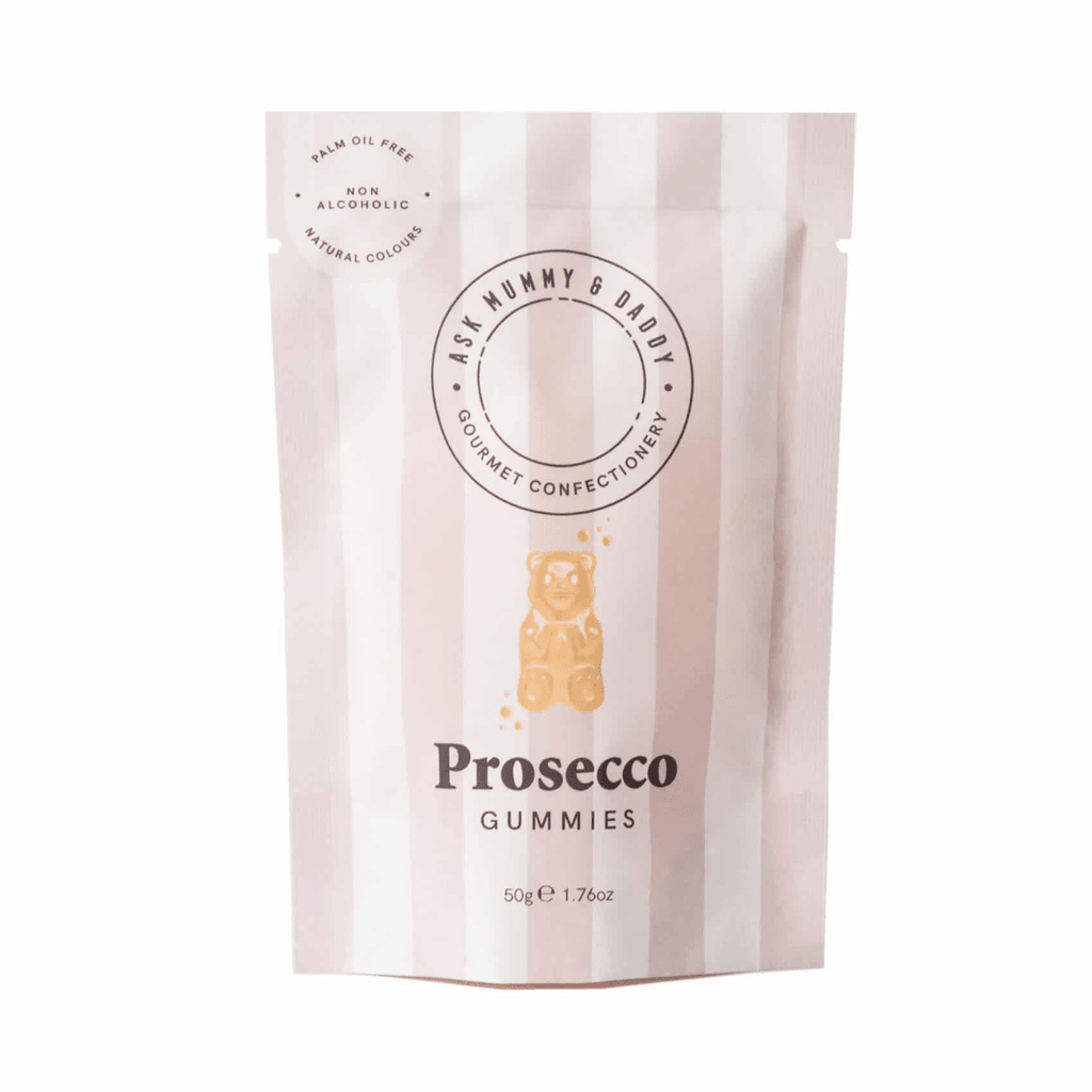 Buy Ask Mummy & Daddy on Gourmet Rebels - Prosecco Bears (50g Pouch)