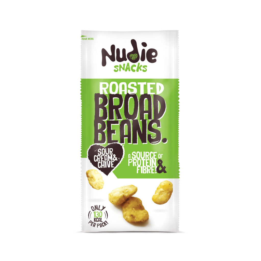 Buy Nudie on Gourmet Rebels - Sour Cream & Chive Flavoured Roasted Broad Beans