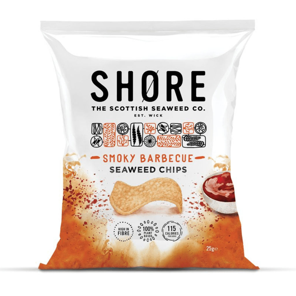 Buy SHORE on Gourmet Rebels - Smoky Barbecue Flavour Seaweed Chips (25g)