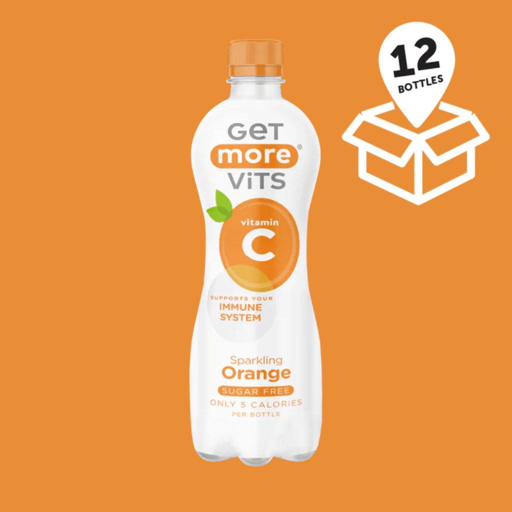 Buy Get More Vits on Gourmet Rebels - Sparkling Orange Flavor Vitamin Drink (Case Of 12 Bottles)
