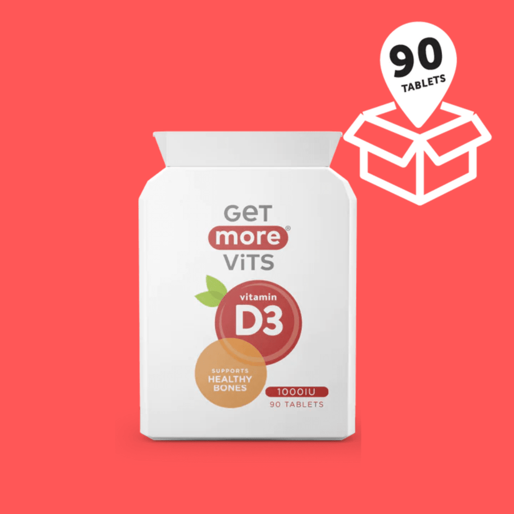 Buy Get More Vits on Gourmet Rebels - Vitamin D3 Supplements (Case Of 10 X 90 Tablets)