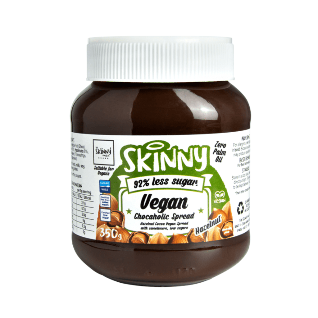 Buy The Skinny Food on Gourmet Rebels - Vegan Hazelnut Chocaholic Spread (350g)