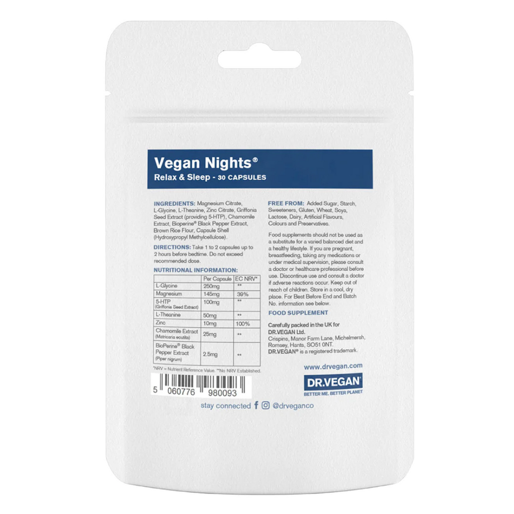 Buy DR.VEGAN® on Gourmet Rebels - Vegan Nights® | Relax & Sleep (30 caps)