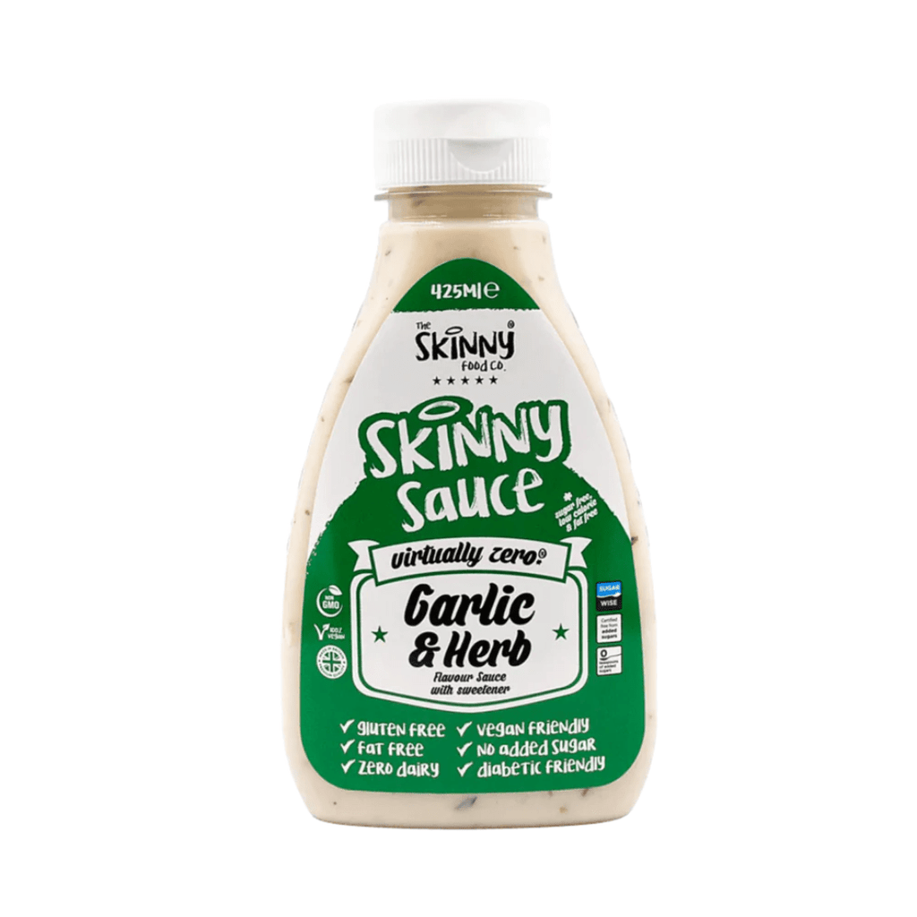 Buy The Skinny Food on Gourmet Rebels - Virtually Zero Garlic & Herb Sauce (425ml)