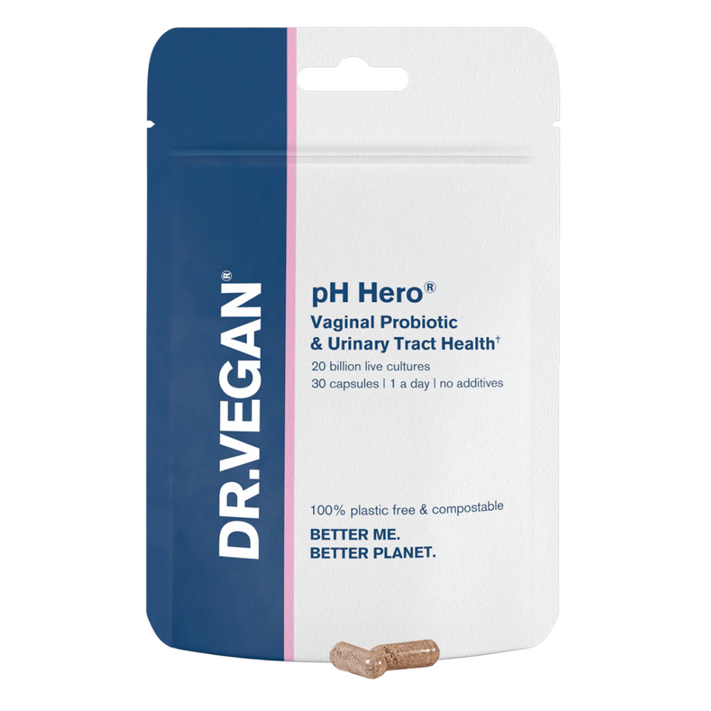 Buy DR.VEGAN® on Gourmet Rebels - pH Hero® | Vaginal Health & UTI Support (30 Caps)