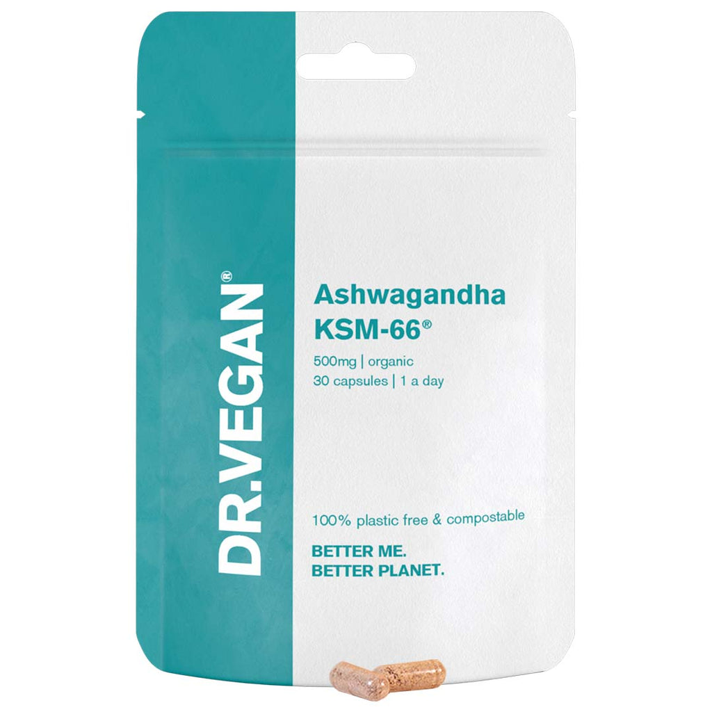 Buy DR.VEGAN® on Gourmet Rebels - Ashwagandha KSM-66, 500mg (30 Caps)