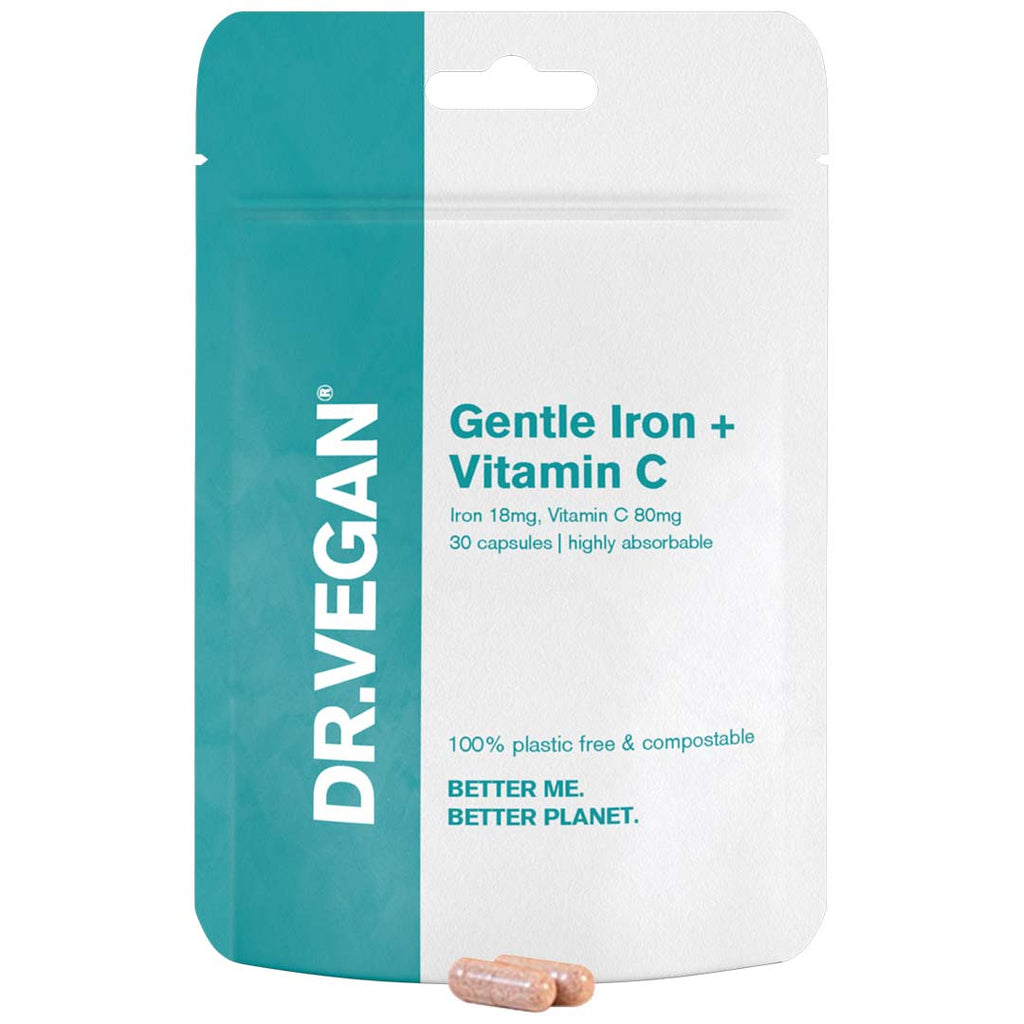 Buy DR.VEGAN® on Gourmet Rebels - Gentle Iron, 18mg & Vitamin C, 80mg (30 Caps)