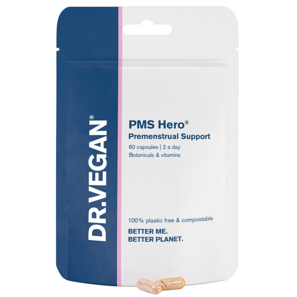 Buy DR.VEGAN® on Gourmet Rebels - PMS Hero® | Premenstrual Support (60 caps)